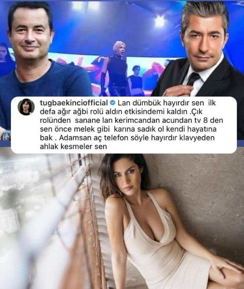 Tuğba Ekinci, Erkan Petekkaya'ya seslendi