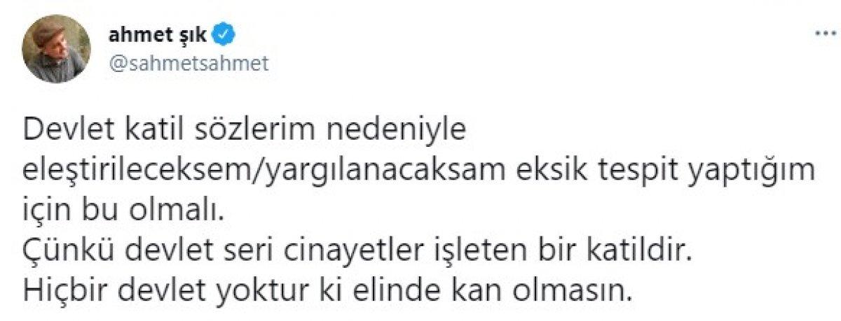 Ahmet Şık hakkında resen soruşturma başlatıldı