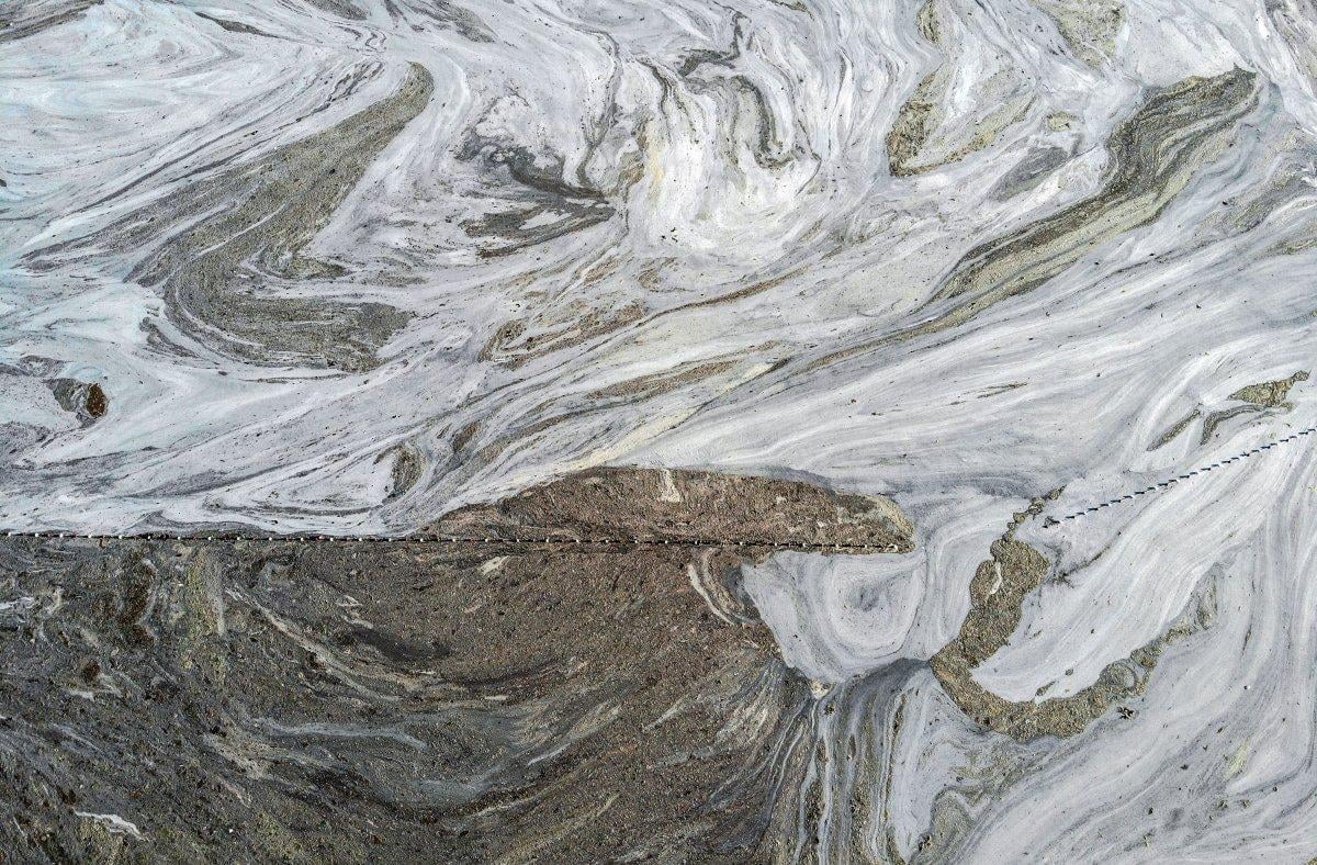 Marmara Denizi'ndeki müsilaj belası havadan görüntülendi