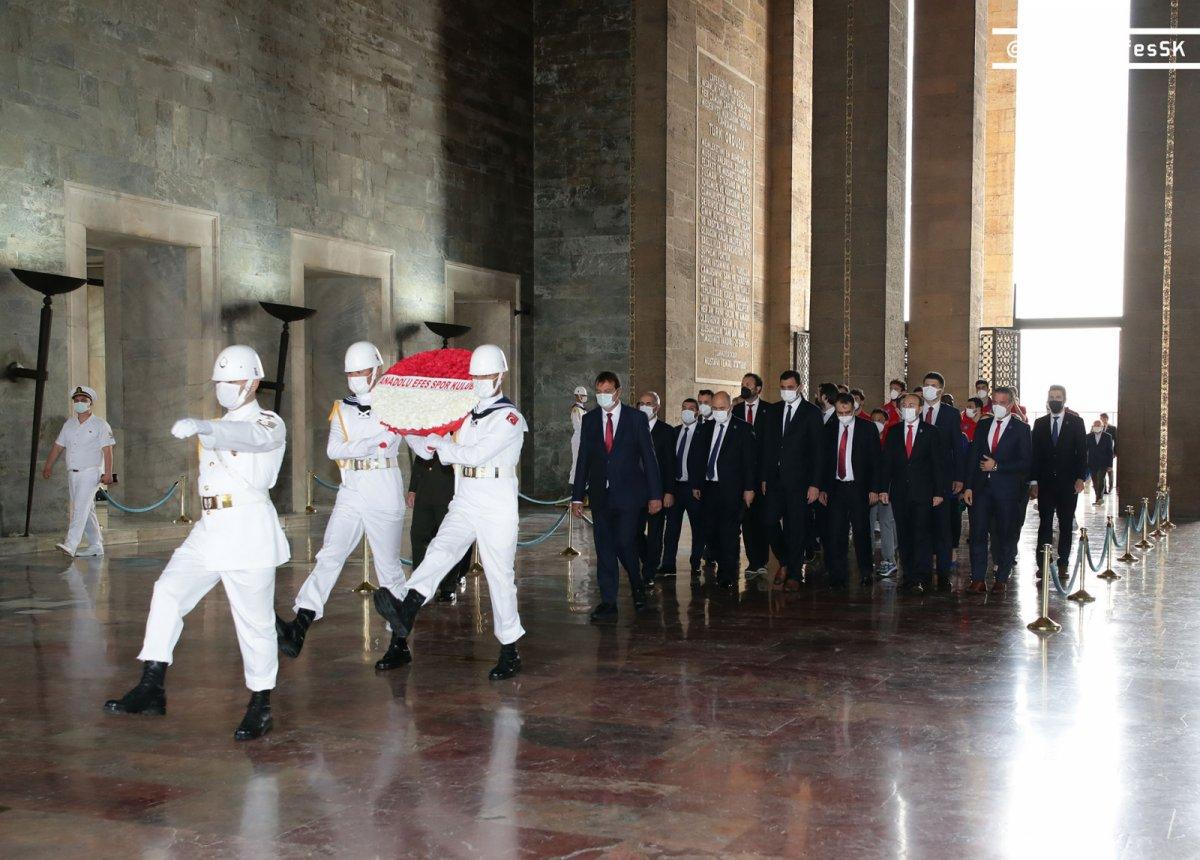 Anadolu Efes, Anıtkabir'i ziyaret etti