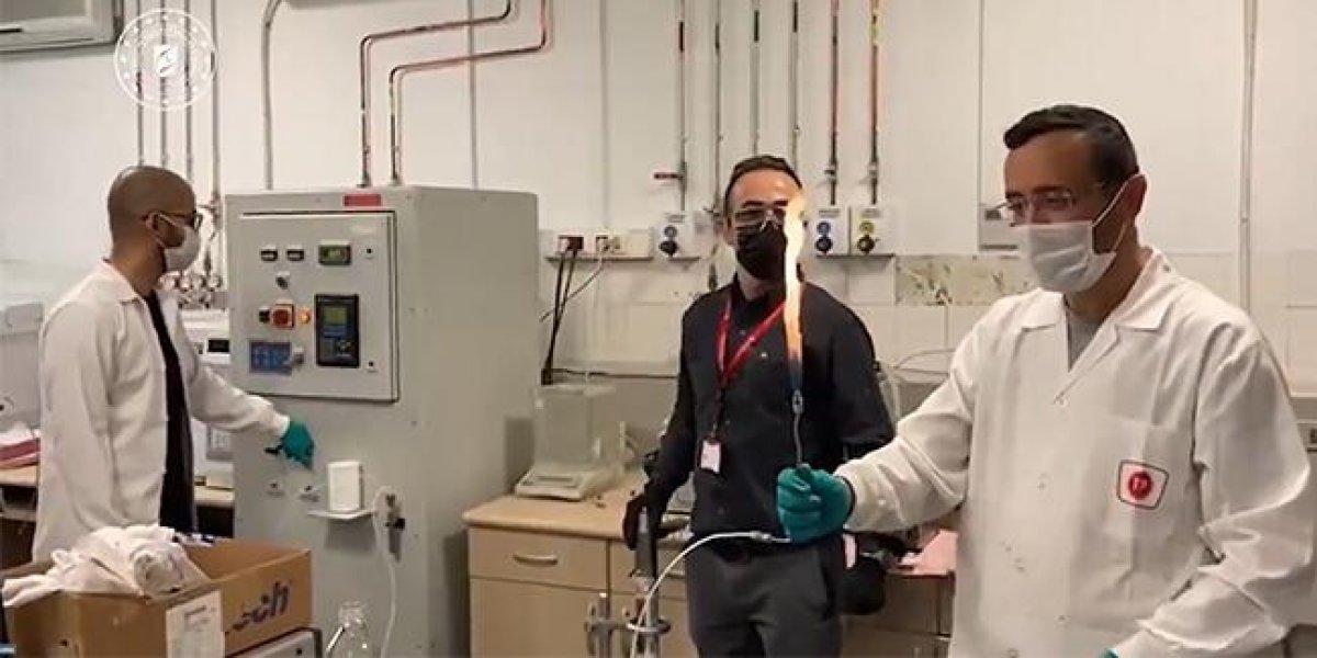 Keşfedilen doğalgazın enerjiye dönüştü anlar paylaşıldı