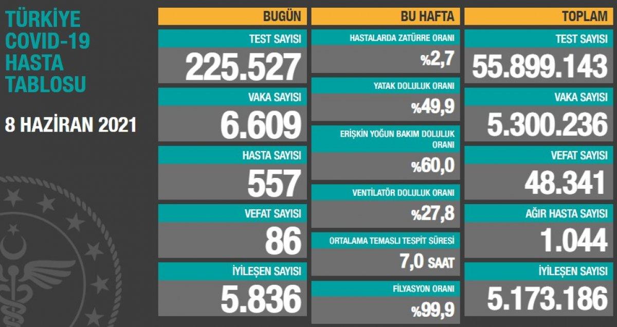 8 Haziran Türkiye'nin koronavirüs tablosu