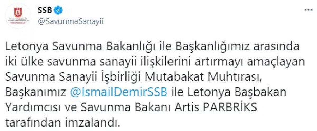 Türkiye ile Letonya'dan savunmada iş birliği