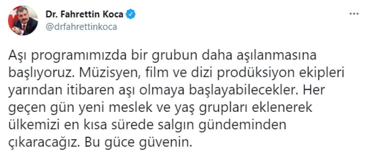 Müzisyen, film ve dizi prodüksiyon ekiplerinin aşılanmasına başlanıyor