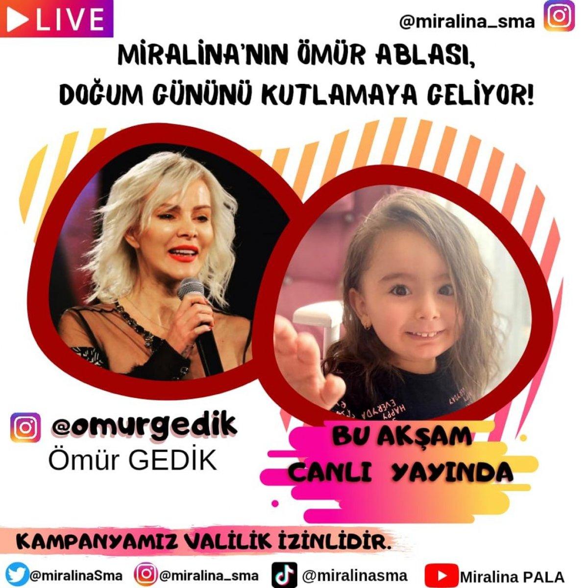 Ünlü isimler, SMA hastası Mira için canlı yayına katılacak