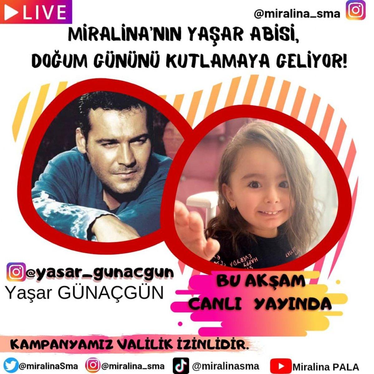 Ünlü isimler, SMA hastası Mira için canlı yayına katılacak