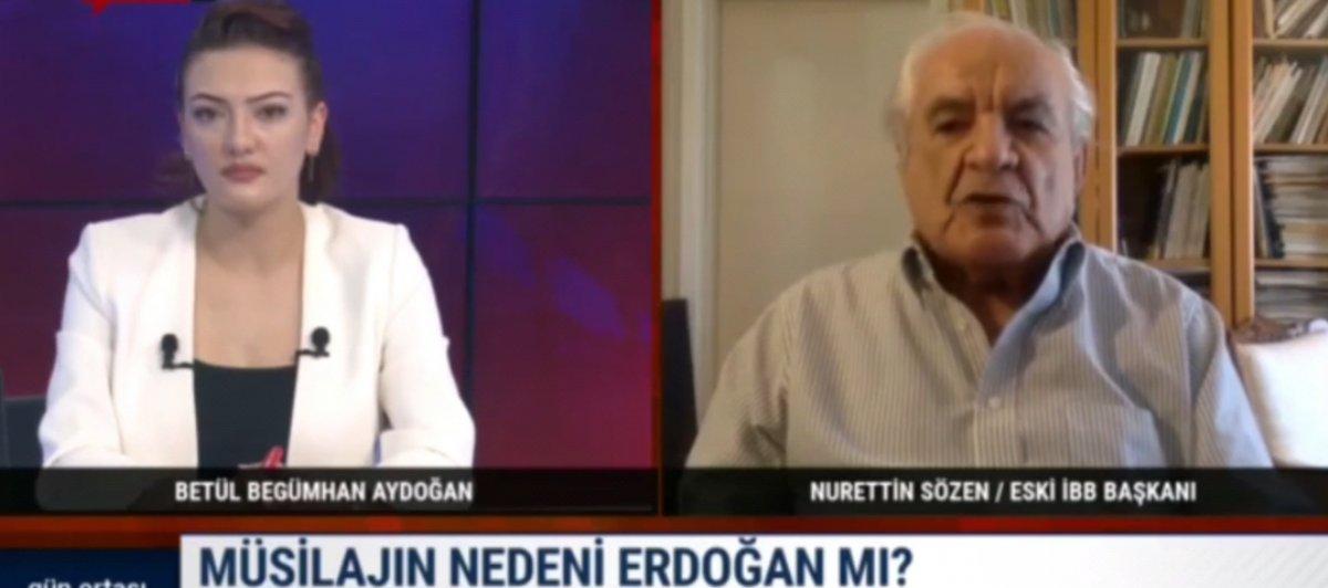 Nurettin Sözen, müsilaj nedeniyle Cumhurbaşkanı Erdoğan'ı suçluyor