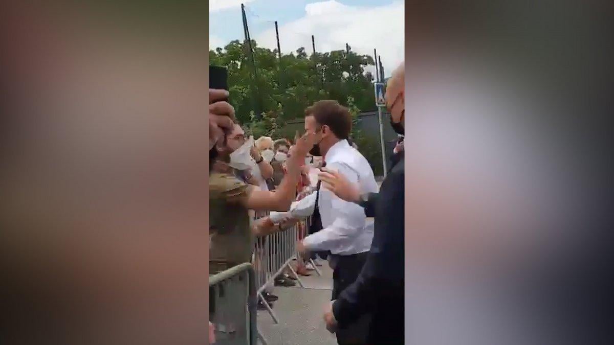 Emmanuel Macron'a tokat atan kişiye 4 ay hapis cezası