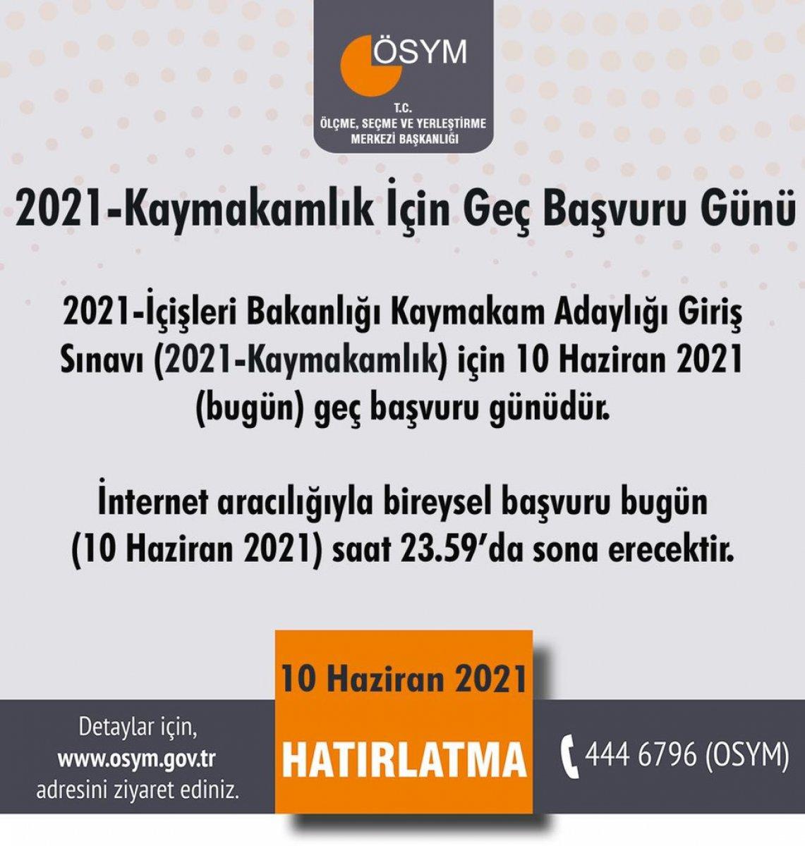 Kaymakamlık sınavı geç başvuruları başladı: 2021 Kaymakamlık sınavı geç başvuru ücreti ne kadar?