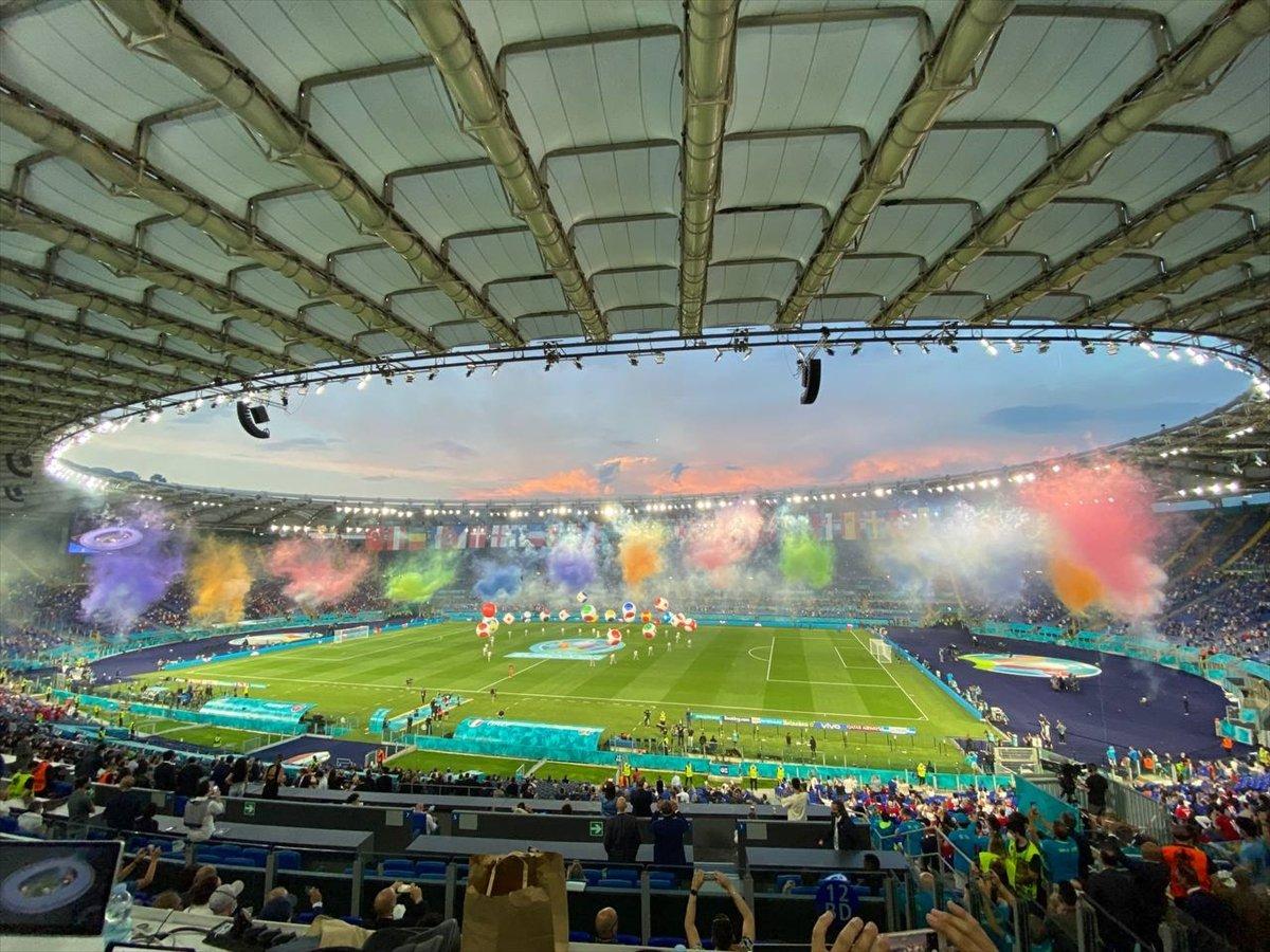 İtalya-Türkiye maçından renkli kareler