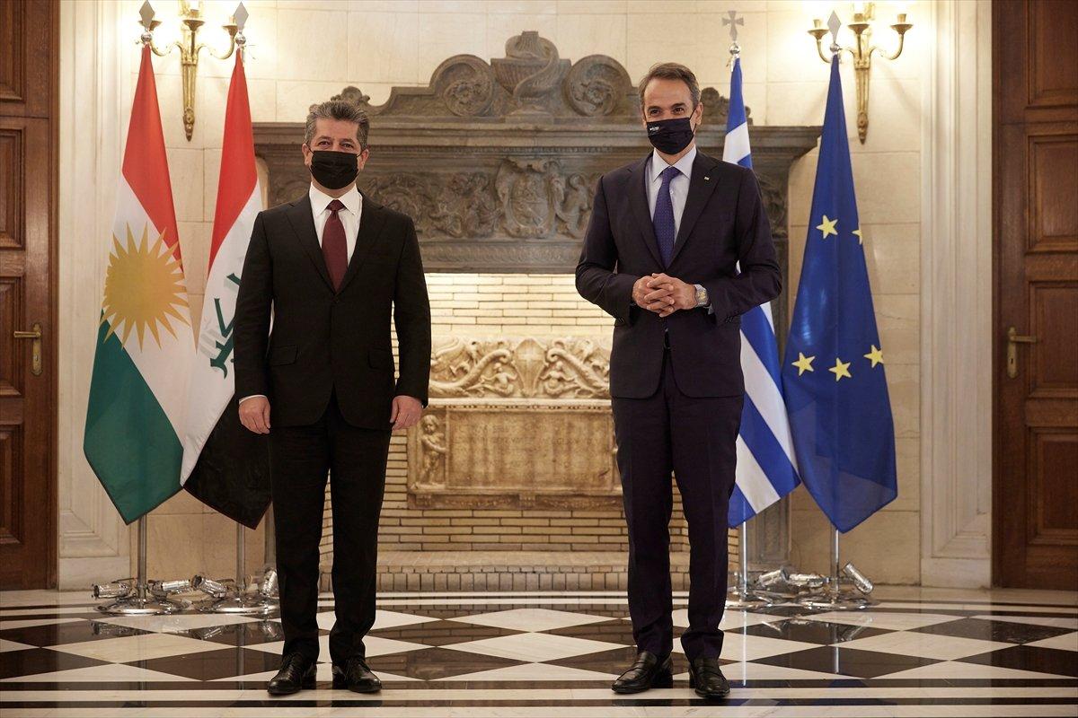 Kiryakos Miçotakis ile Mesrur Barzani görüştü