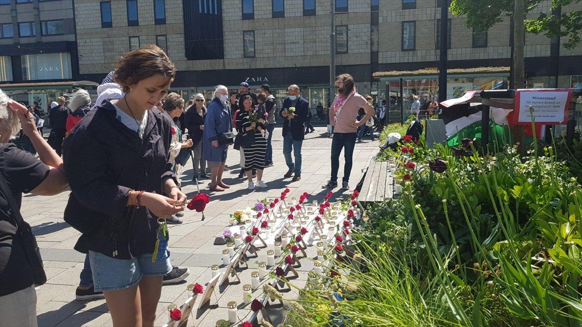 İsrail'in saldırganlığı, İsveç'te protesto edildi