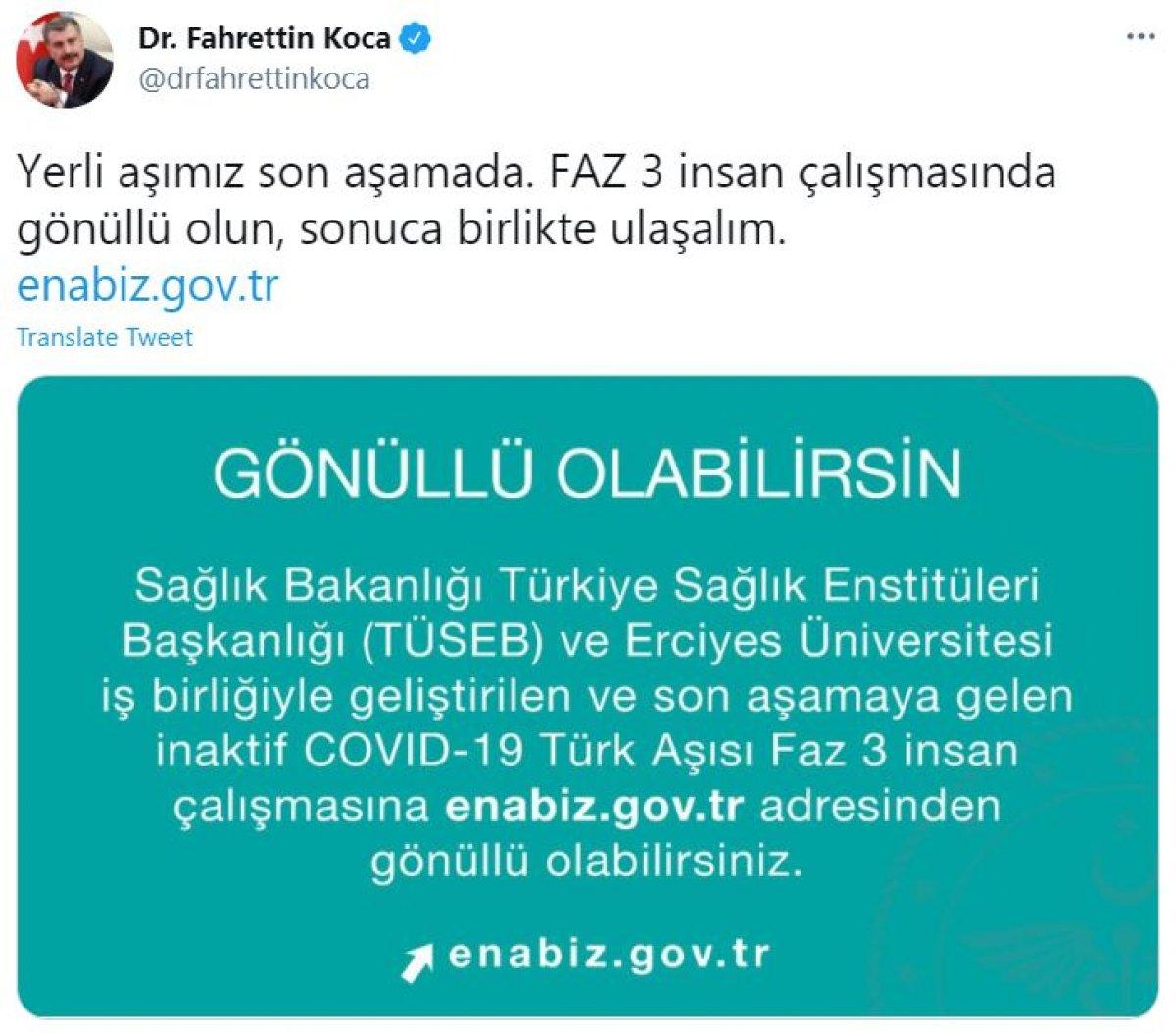 Uygulanan birinci ve ikinci doz, 33 milyonu geçti