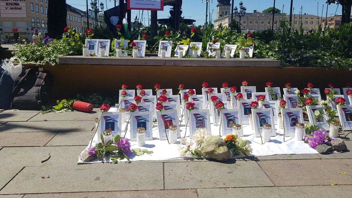 İsrail'in saldırganlığı, İsveç'te protesto edildi
