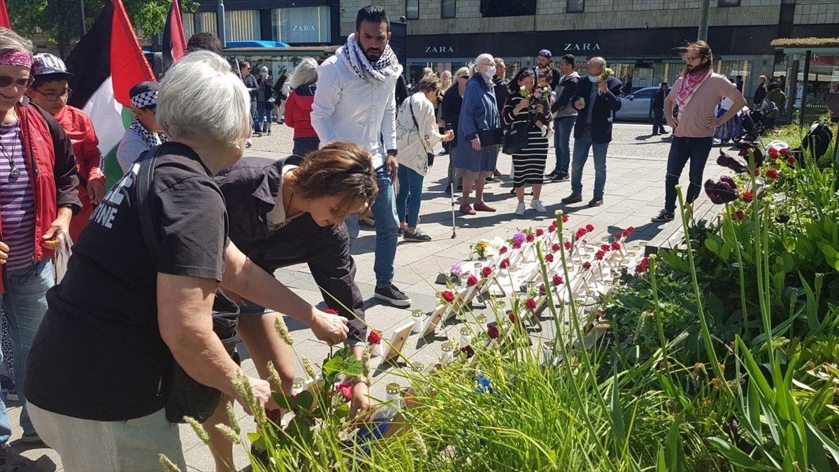 İsrail'in saldırganlığı, İsveç'te protesto edildi
