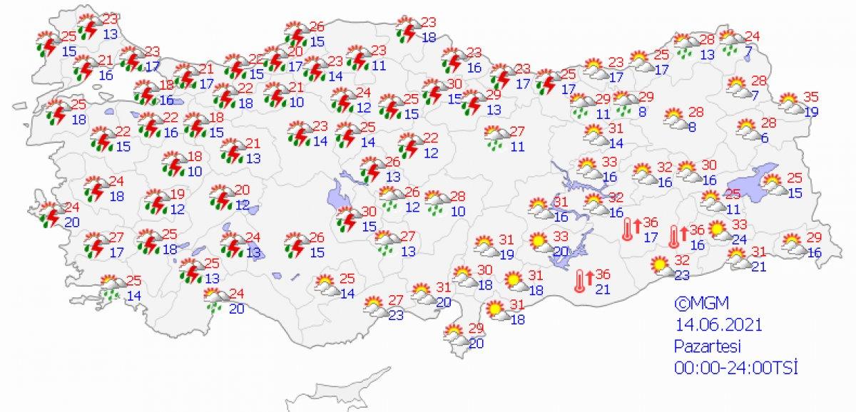Meteoroloji’den 26 şehir için sağanak uyarısı