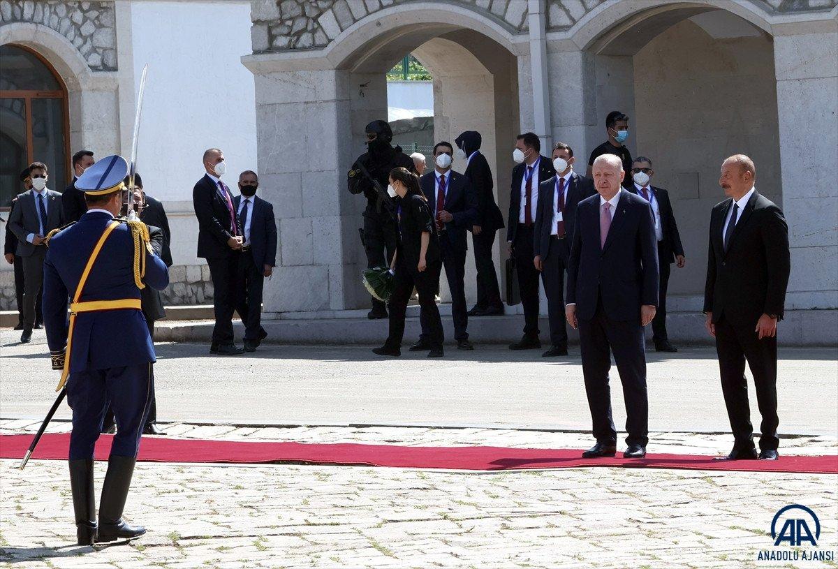 Cumhurbaşkanı Erdoğan ile Aliyev Şuşa’da
