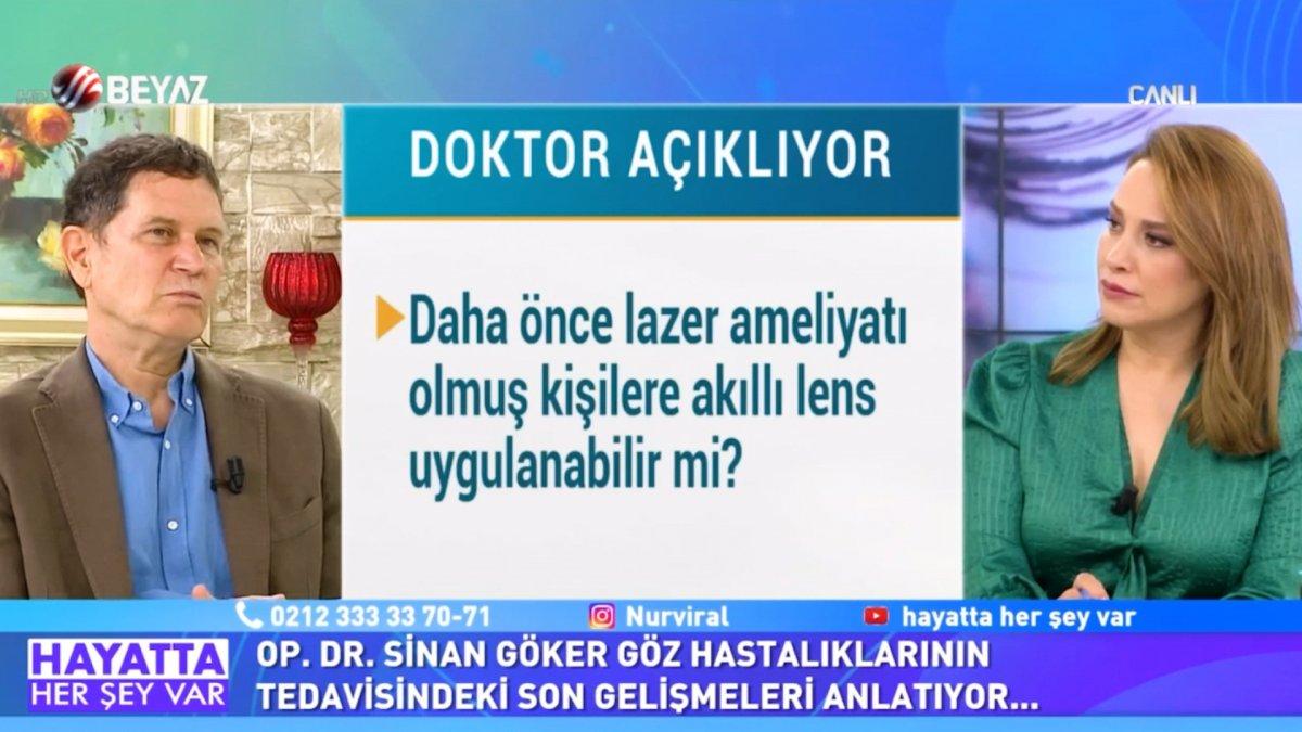 Doktor Sinan Göker, göz rahatsızlıklarının tedavisi hakkında konuştu