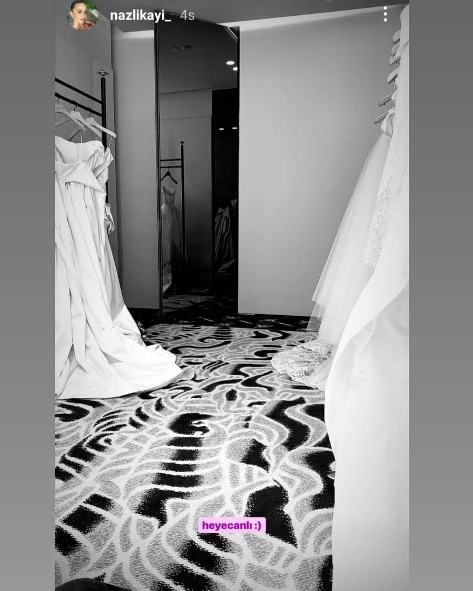 Nazlı Kayı, gelinlik provasında