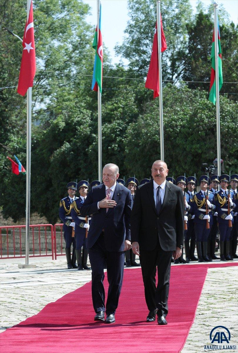 Cumhurbaşkanı Erdoğan ile Aliyev Şuşa’da