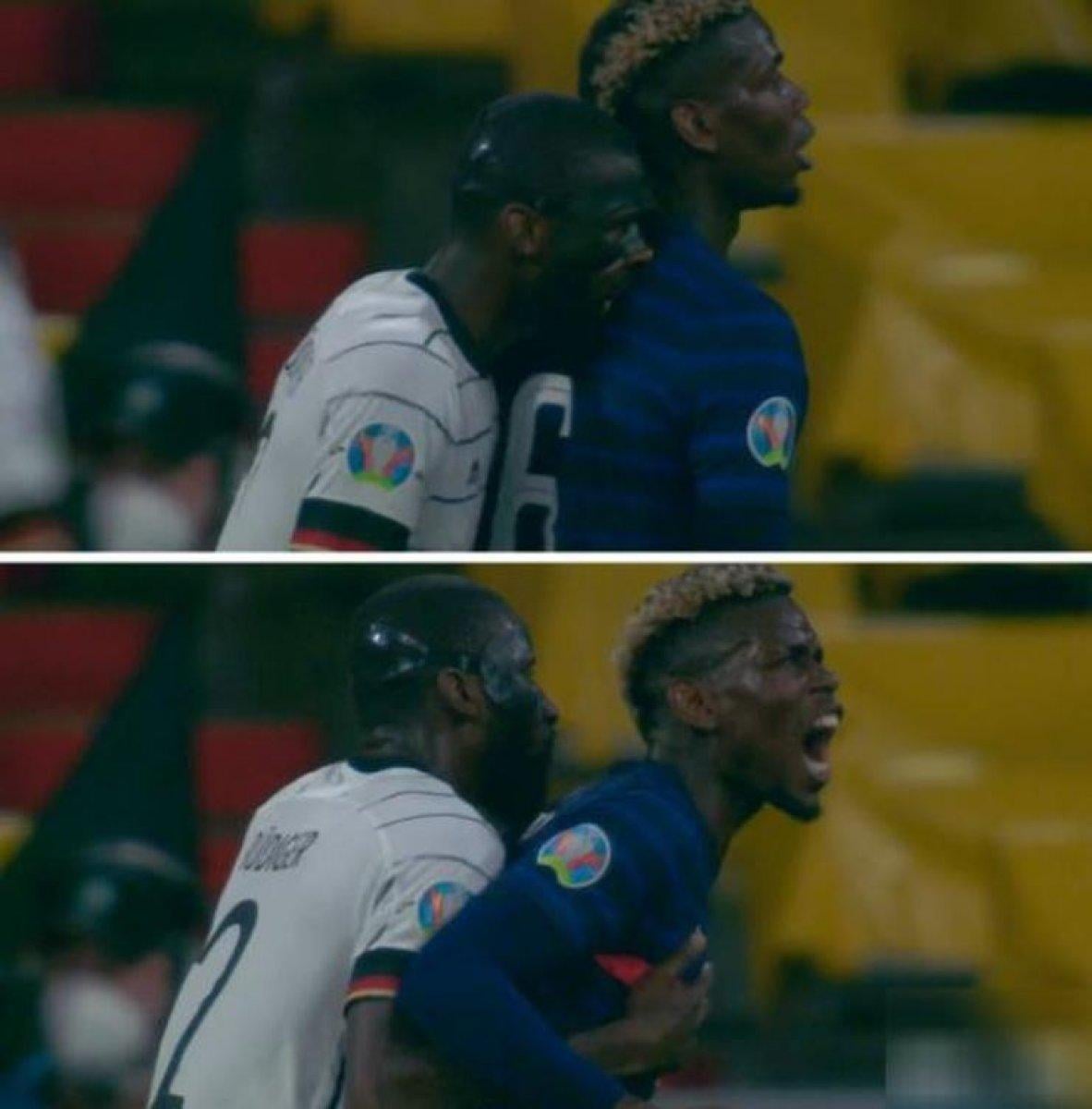 Pogba kendisini ısıran Rüdiger'i affetti