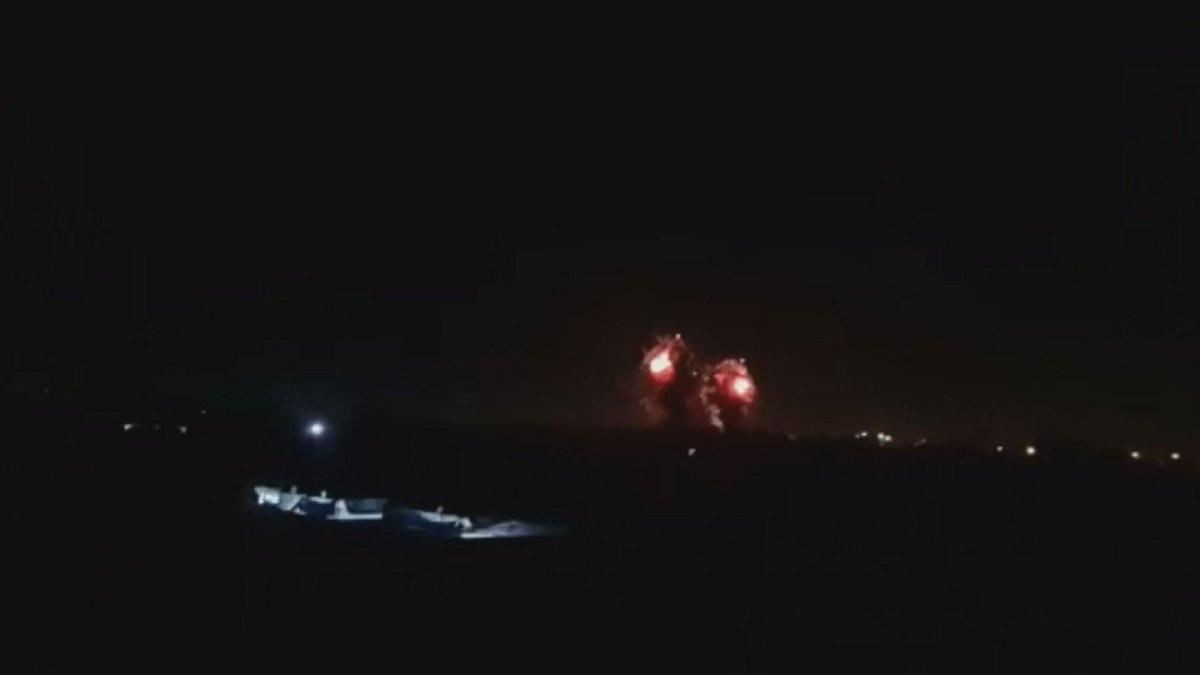 İsrail savaş uçakları Gazze’yi vurdu