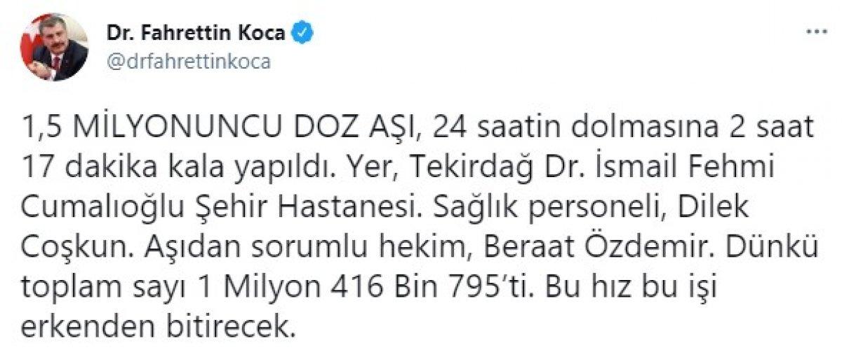 Günlük aşı rekoru kırıldı