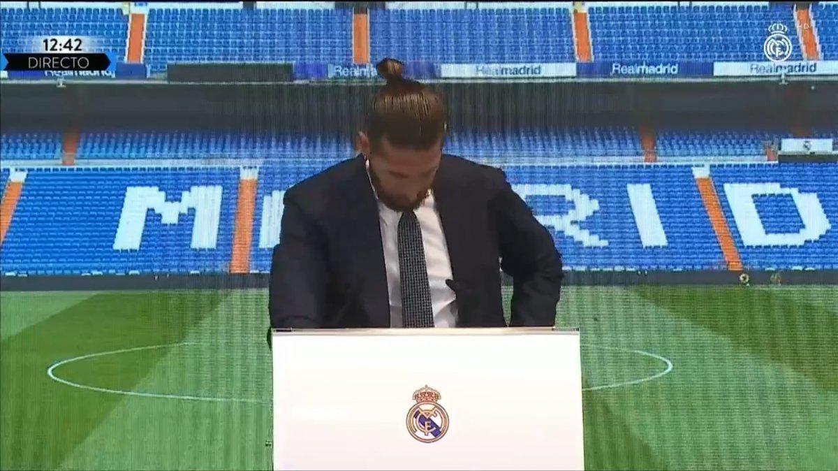 Sergio Ramos, veda konuşmasında gözyaşlarını tutamadı