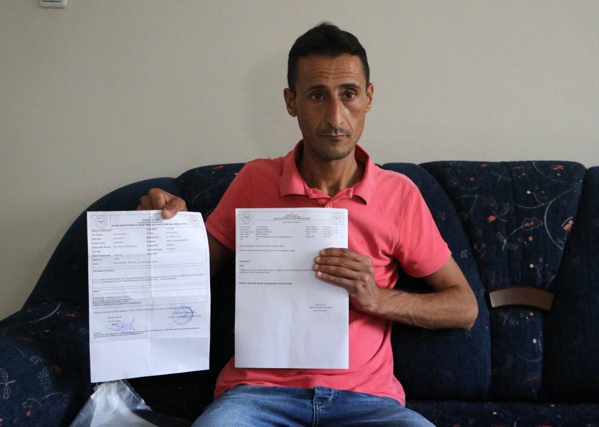 Adana'da bağırsakları dışarıda olan adam yardım bekliyor