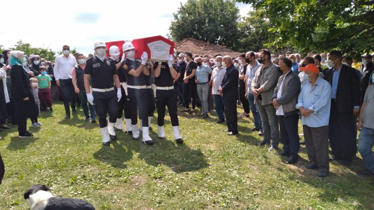 Polis memuru Hasan Keleş’e son görev