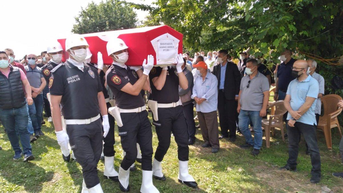 Polis memuru Hasan Keleş’e son görev