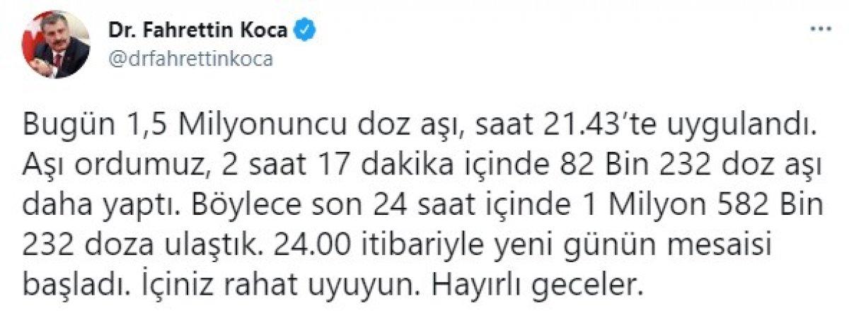 Günlük aşı rekoru kırıldı