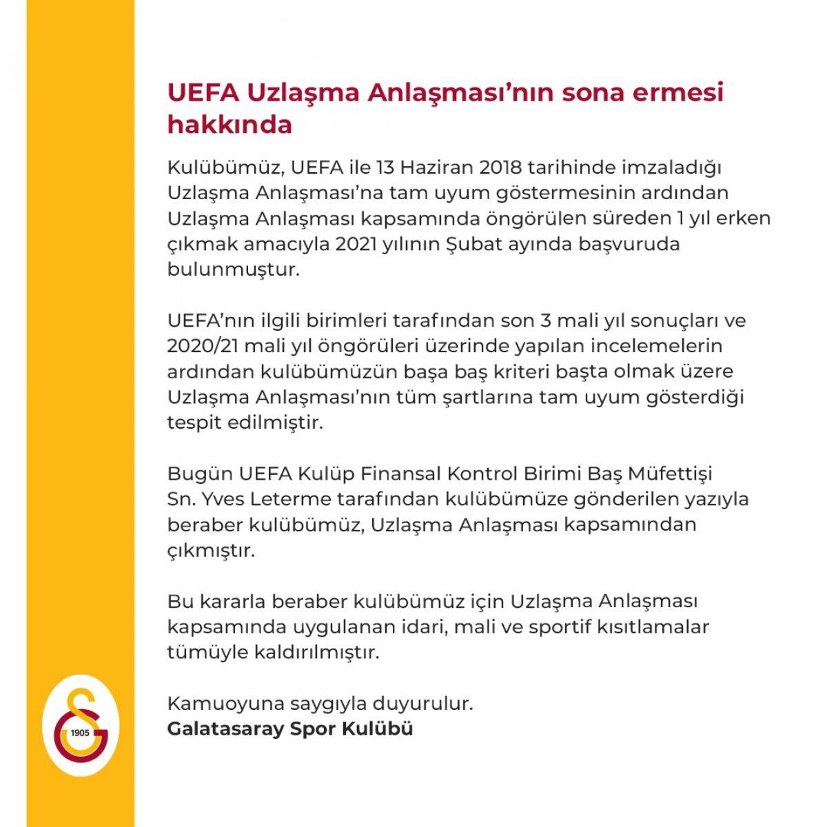 Mustafa Cengiz: Finansal Fair Play'den çıkış yaptık