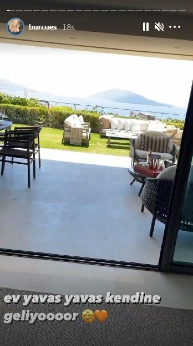 Burcu Esmersoy’un deniz manzaralı evi