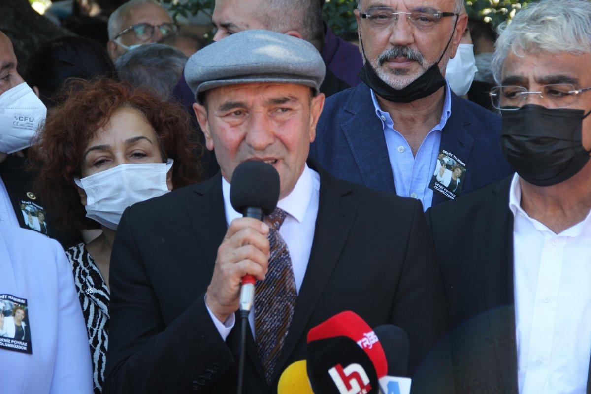 Deniz Poyraz'ın cenazesinde kısa süreli gerginlik