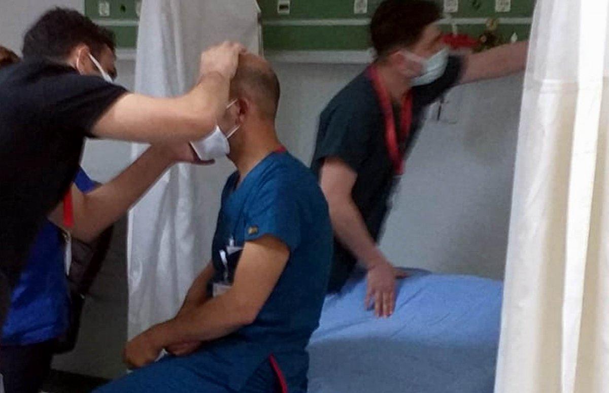 Samsun'da hasta yakını doktoru yumrukladı