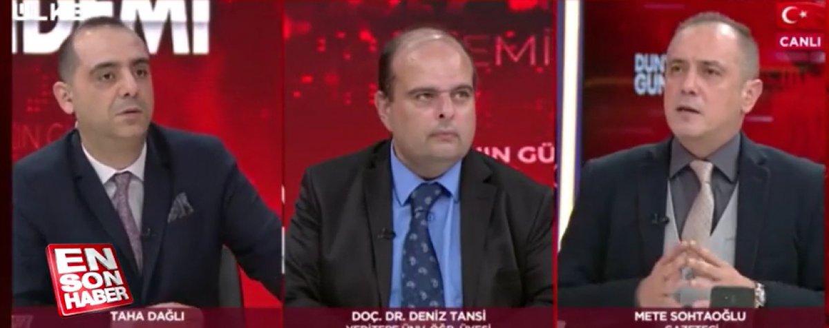 TV kanallarında canlı yayında deprem anları