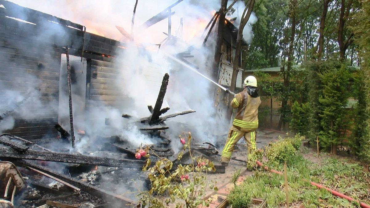 Şile'de kafeterya yangını