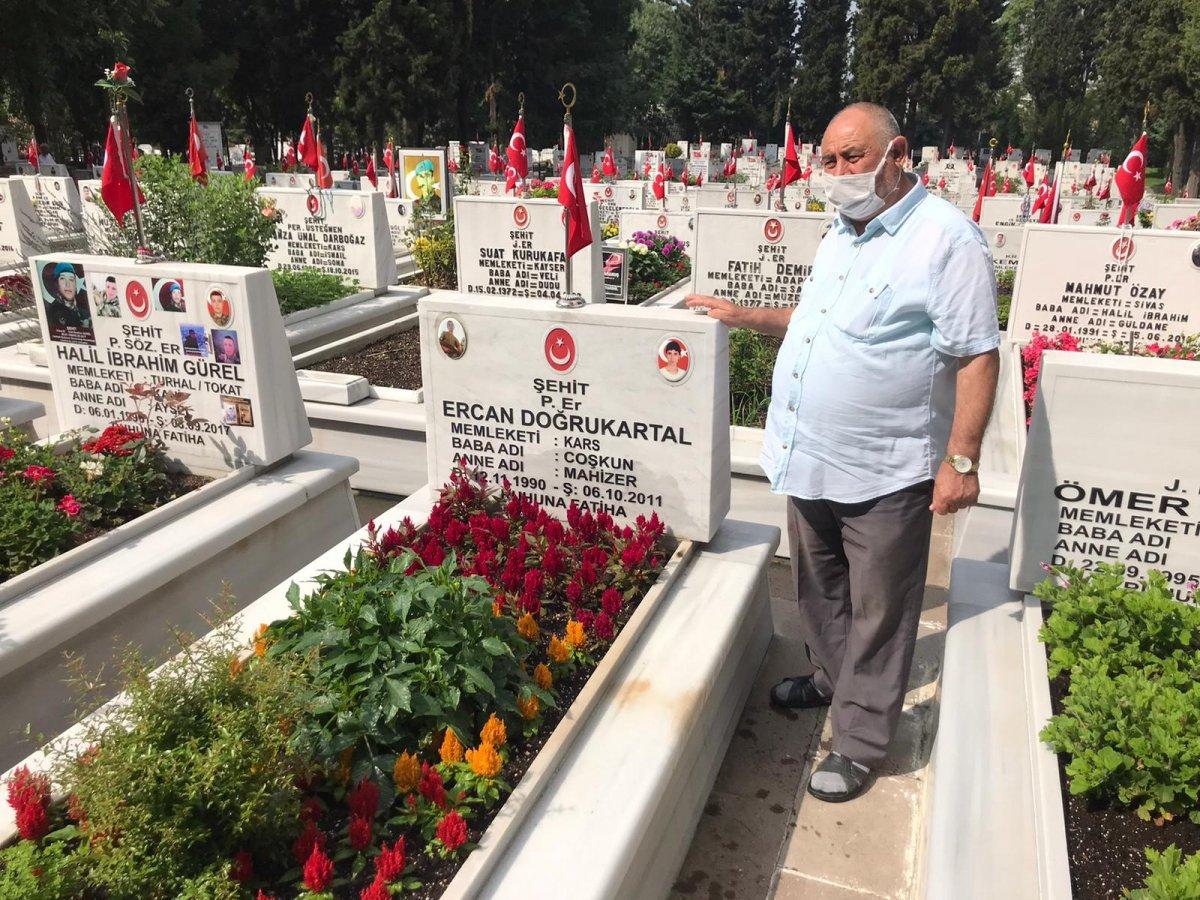 Edirnekapı Şehitliği’nde Babalar Günü buruk geçti