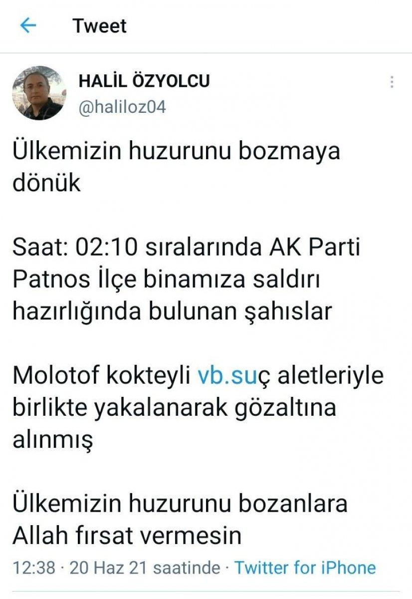Ağrı’da AK Parti binasına saldırı girişiminde 4 gözaltı