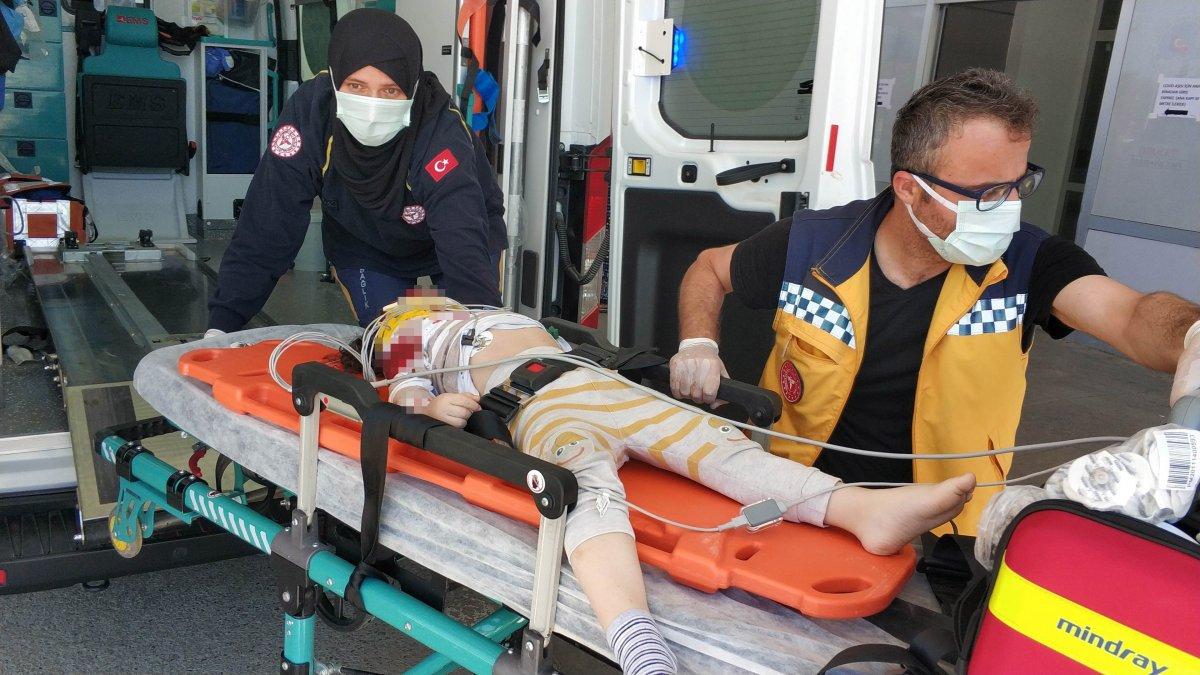 Samsun’da 3 yaşındaki çocuk, pencereden düştü