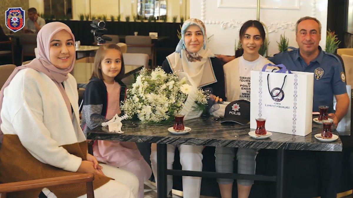 Konya'da kavgaya giden polislere Babalar Günü sürprizi