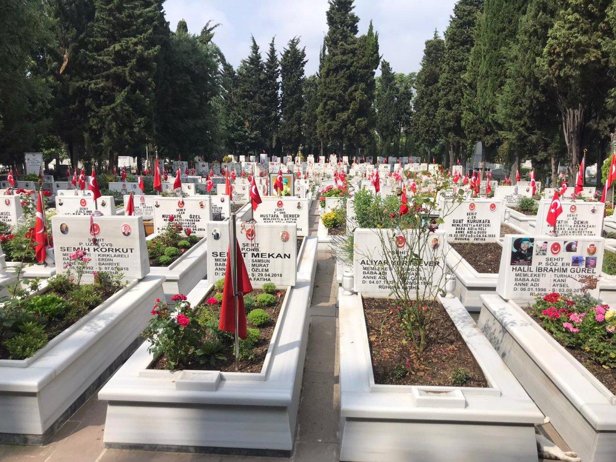 Edirnekapı Şehitliği’nde Babalar Günü buruk geçti