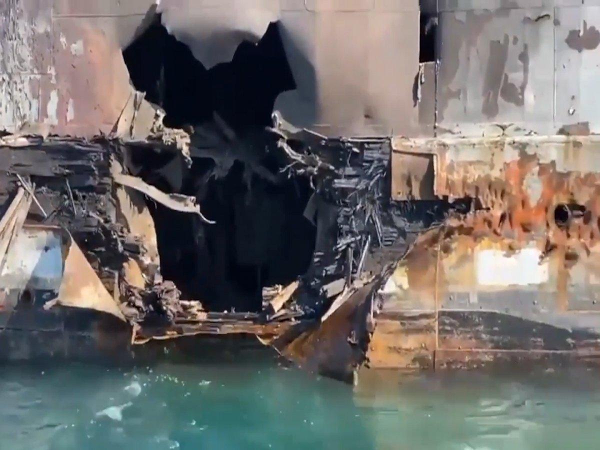 Mustafa Varank, Atmaca'nın vurduğu gemiyi paylaştı: Güçlü ve etkin