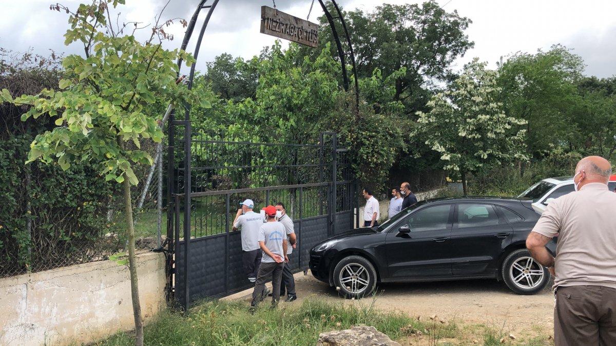 Kocaeli’de Lütfü Türkkan’ın kaçak çiftliğinde tahliye çalışmaları