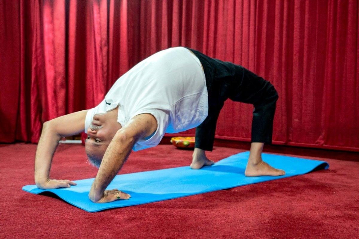 Hindistan'da Uluslararası Yoga Günü kutlaması