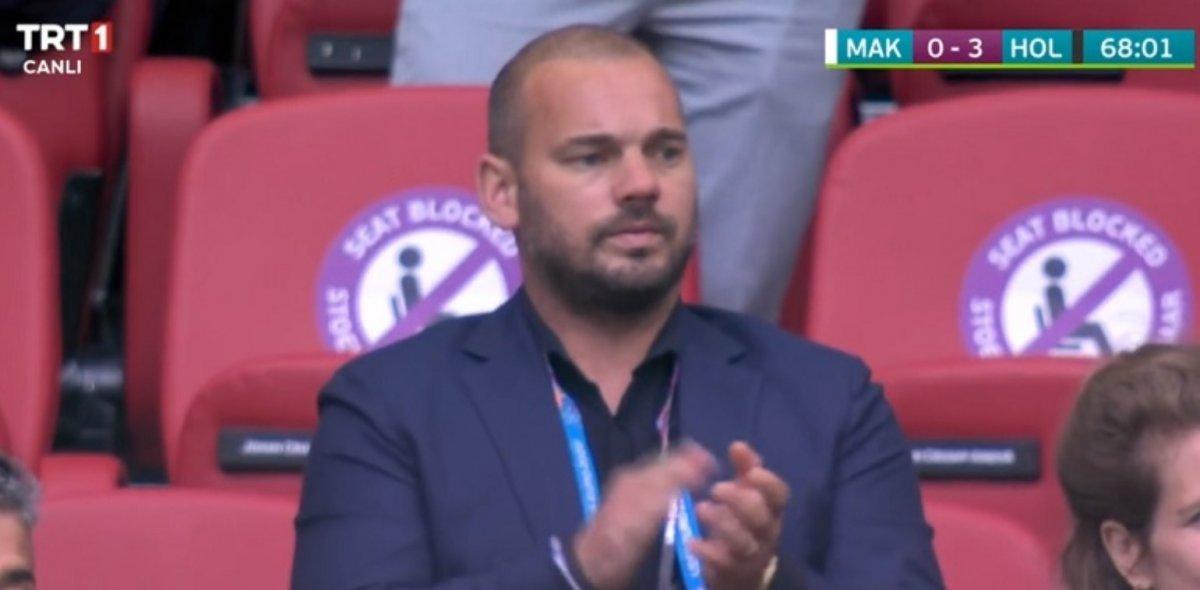 Sneijder son görünümüyle şaşırttı