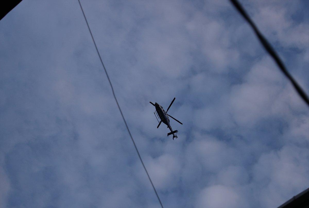 İstanbul'da 6 ilçede hava destekli uyuşturucu operasyonu