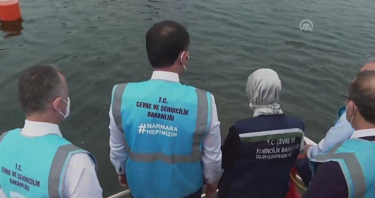 Murat Kurum, müsilaja yönelik kullanılan yeni cihazları inceledi