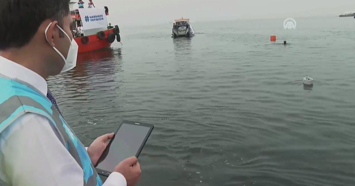 Murat Kurum, müsilaja yönelik kullanılan yeni cihazları inceledi